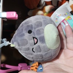 Squishmallow Xander Squishmallow Clip Dino Bag Keychain